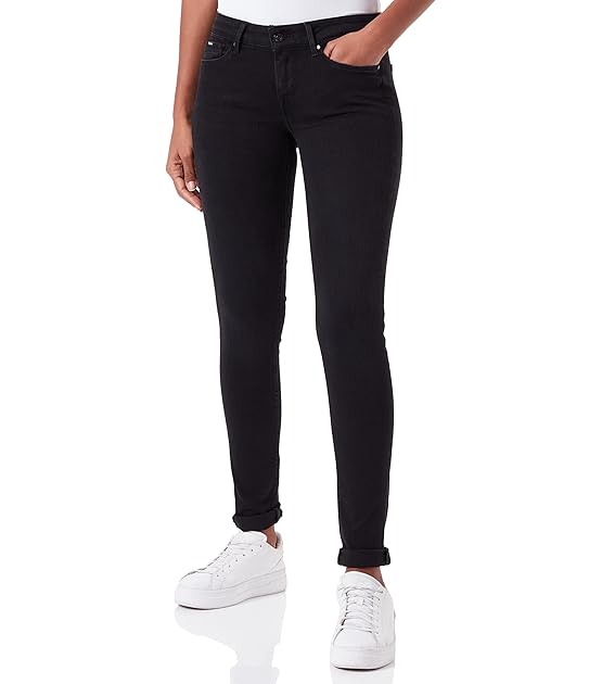 Damen Soho Skinny Jeans, Schwarz (Denim-S98), 29W / 28L